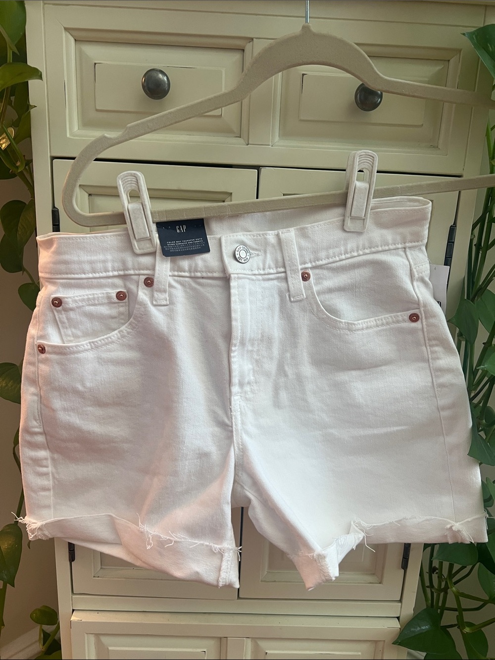 GAP White Denim Jean Shorts